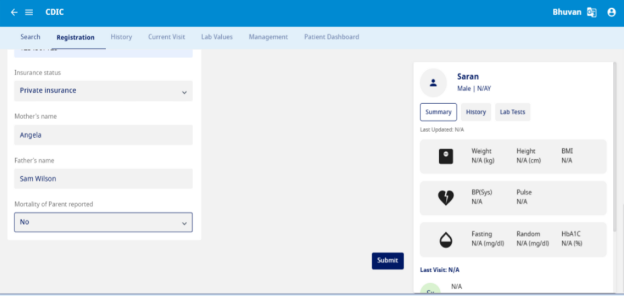 Fig 6 - Submit registration details