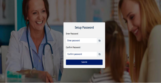 Setup Password page screenshot
