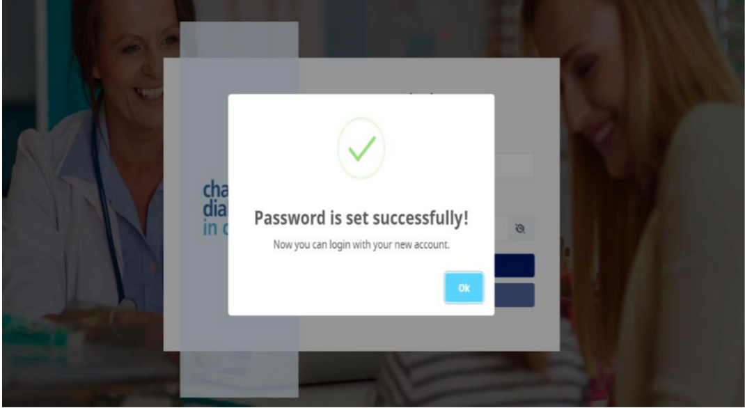 Passoword set successfully